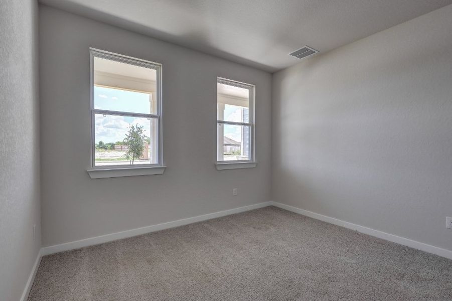 A room with windows.