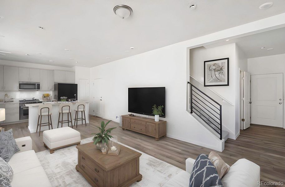 Furnished interior view inside a new home in , Commerce City (Image 13).