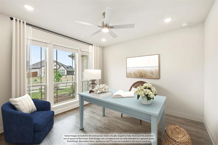 Furnished interior view inside a new home in Triple Diamond Ranch, Mansfield (Image 10).