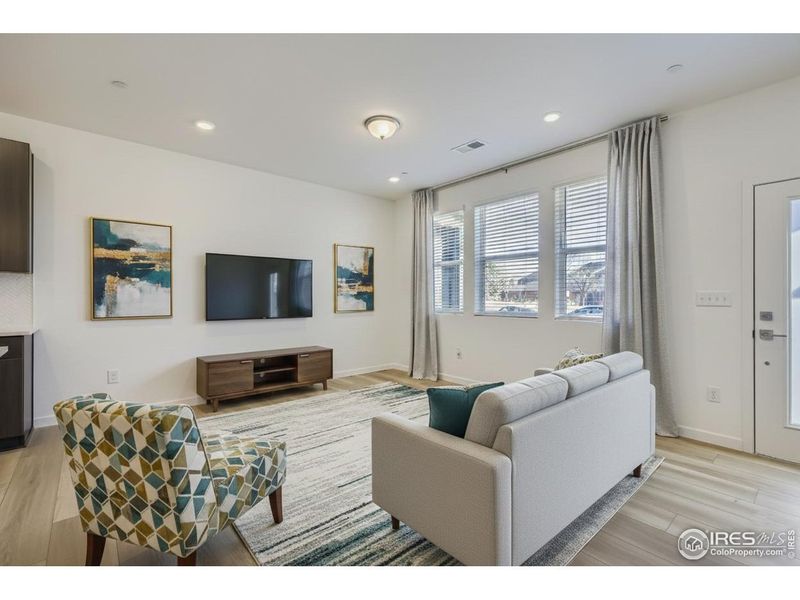 Furnished interior view inside a new home in , Fort Collins (Image 15). Furnished interior view inside a new home in , Fort Collins (Image 15).