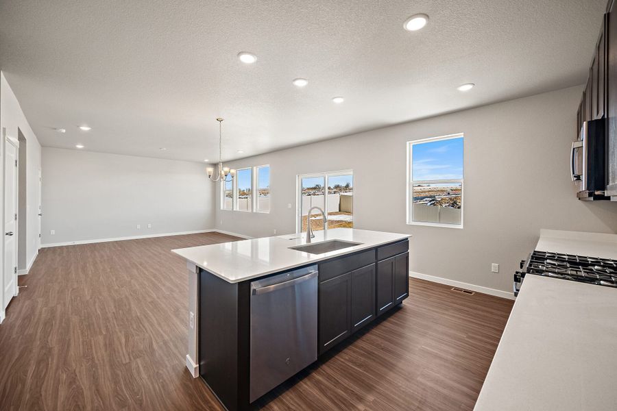 Furnished interior view inside a new home in Aspen Ranch, Fountain (Image 8).
