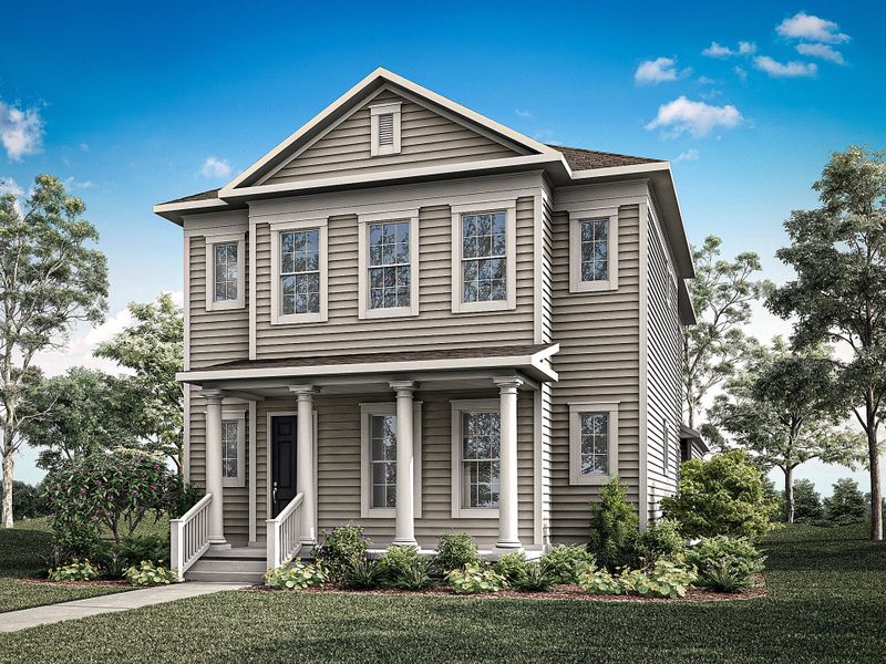 Representative exterior photo of a completed home built from the Heron by Mattamy Homes in Celebration - Island Village, Celebration, FL (Image 2). Representative exterior photo of a completed home built from the Heron by Mattamy Homes in Celebration - Island Village, Celebration, FL (Image 2).