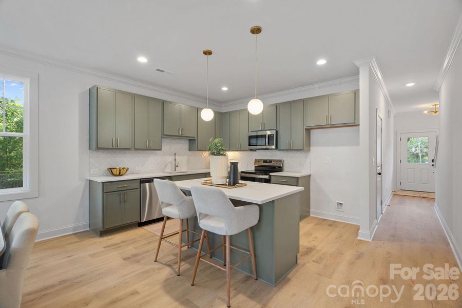 Furnished interior view inside a new home in , Charlotte (Image 7).