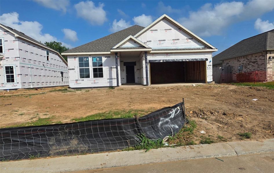 In-progress construction of a new home in Martha's Vineyard, Alvin, TX (Image 19).