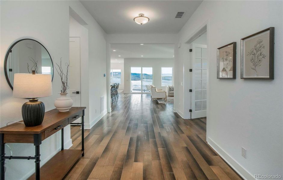 Foyer with views straight through!