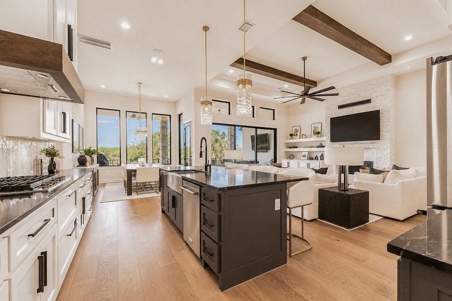 Furnished interior view inside a new home in , Dripping Springs (Image 6).