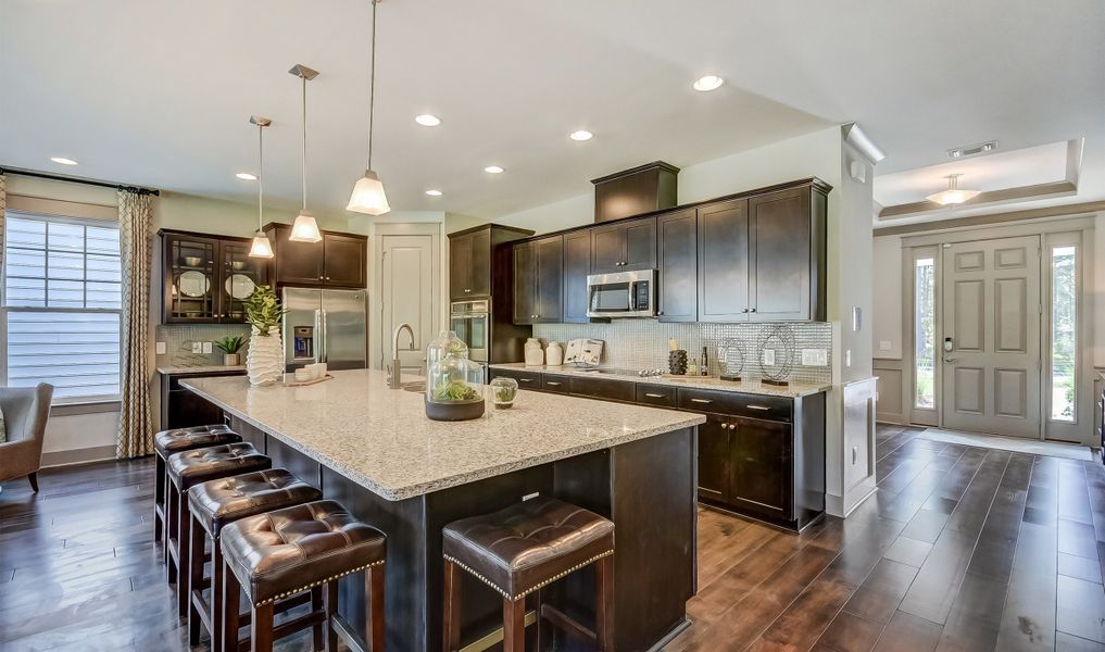 Kitchen with sprawling island