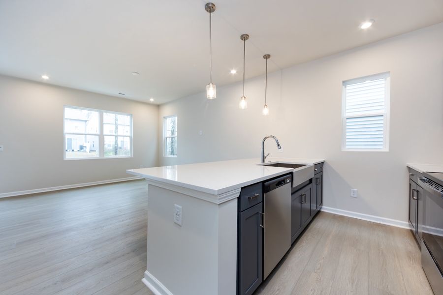 Furnished interior view inside a new home in Fifteen 15 Cannon, Charlotte (Image 12).