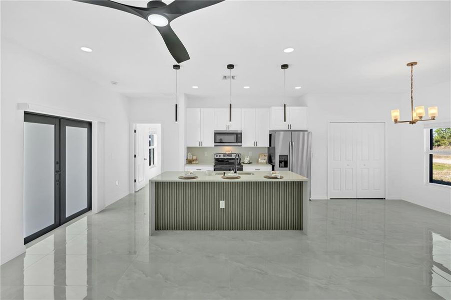 Furnished interior view inside a new home in , Punta Gorda (Image 7).