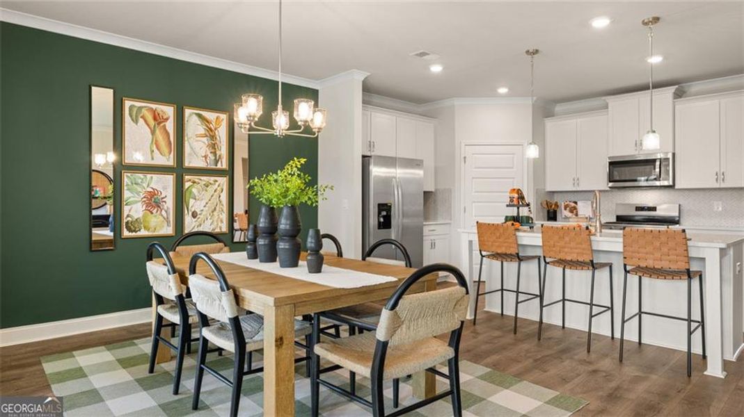 Furnished interior view inside a new home in Oak Ridge Meadows - Active Adult, Locust Grove (Image 23). Furnished interior view inside a new home in Oak Ridge Meadows - Active Adult, Locust Grove (Image 23).