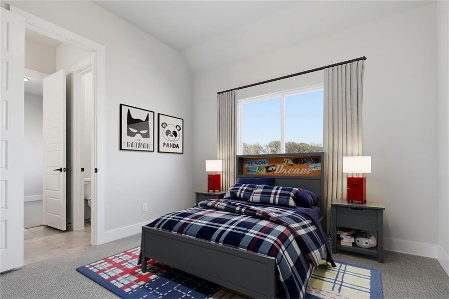 Furnished interior view inside a new home in Waterfall Ranch, Waxahachie (Image 4).