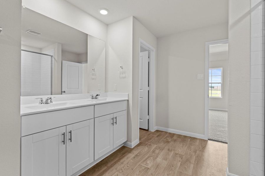 Furnished interior view inside a new home in Whisper South, San Marcos (Image 10).