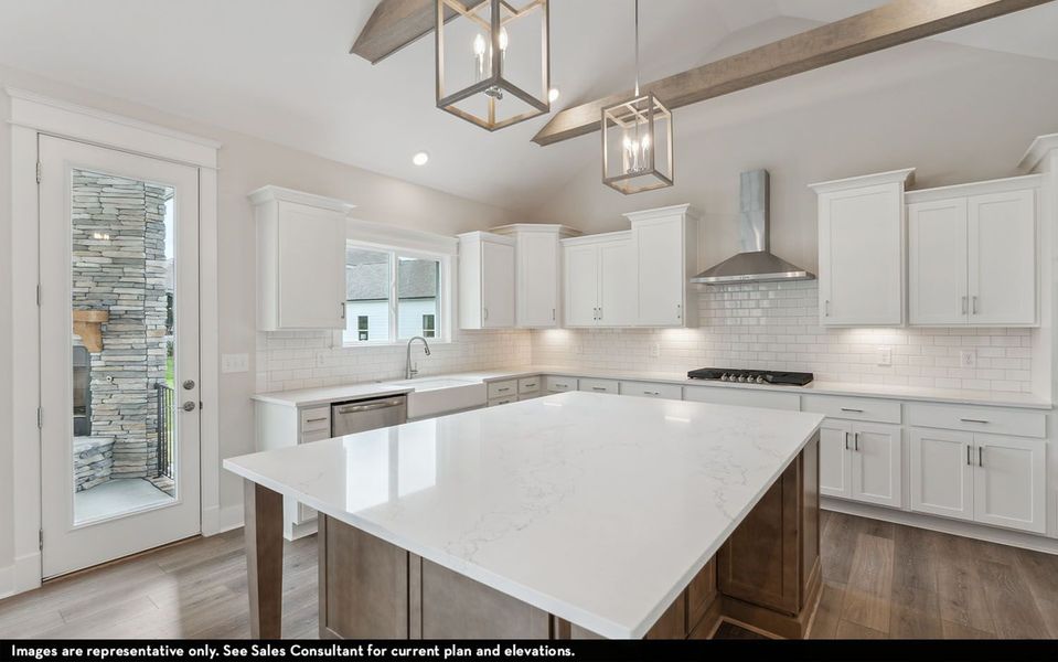 Furnished interior view inside a new home in Aden Woods, Nashville (Image 7).