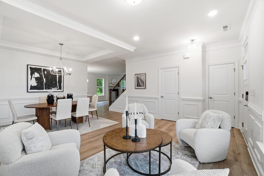 Furnished interior view inside a new home in Ashton Park, Monroe (Image 7).