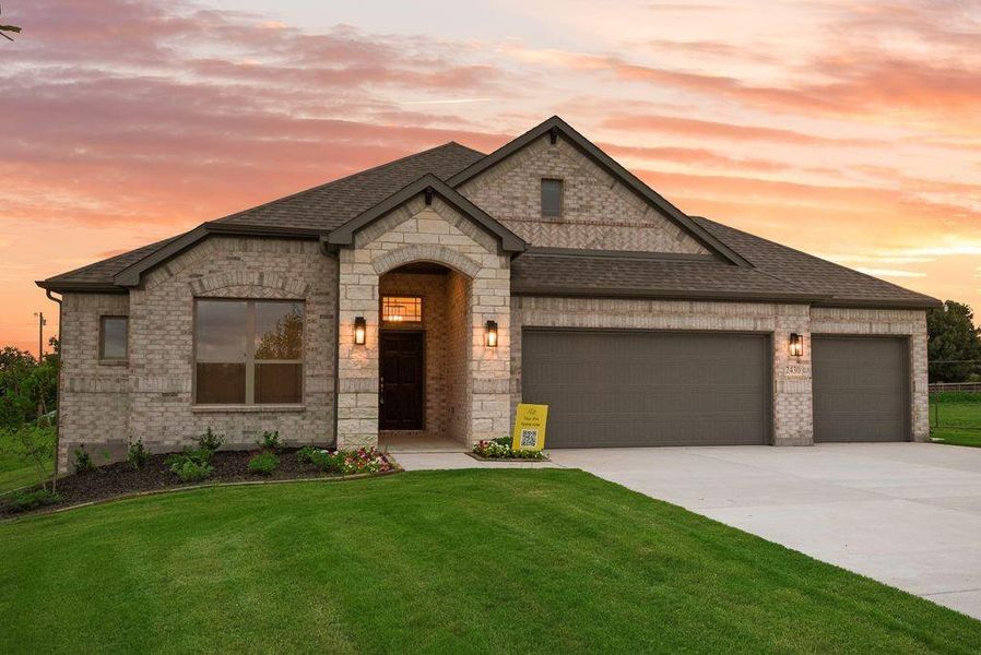 Front exterior of a new home in , Lowry Crossing, TX, highlighting curb appeal (Image 21).
