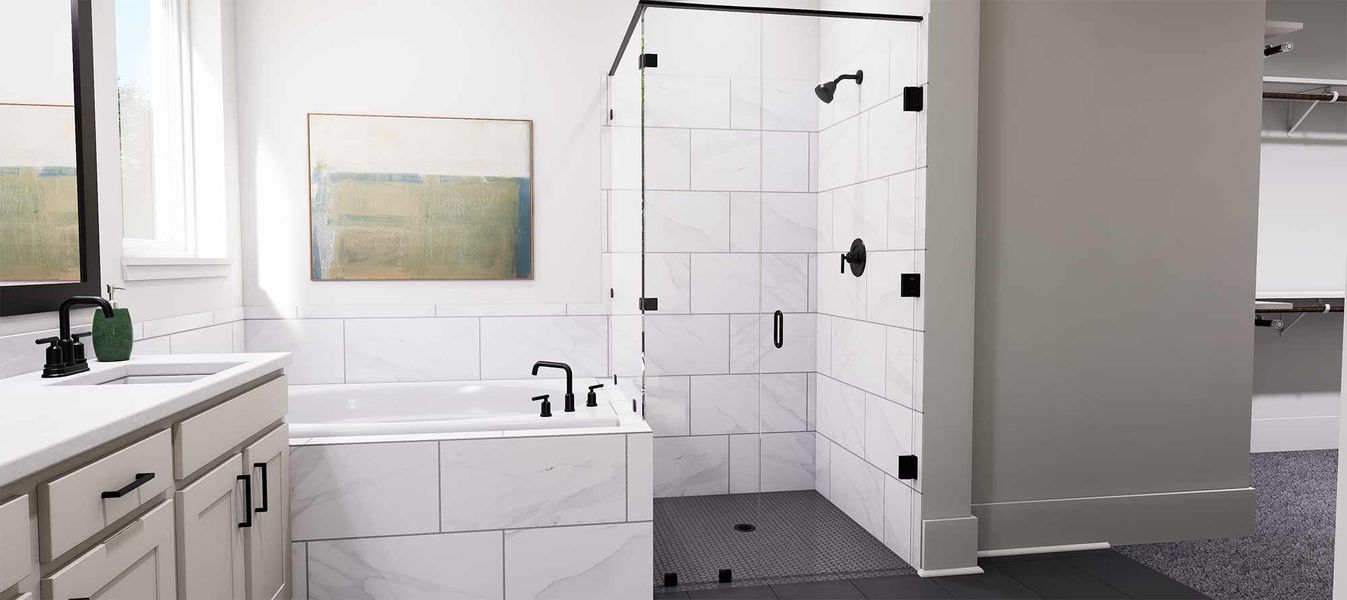 The Larkspur - Owner's Bath