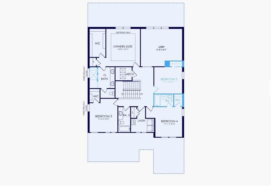 2D floor plan layout of this home in Greyhawk Landing, Lake Worth, FL (Image 3).