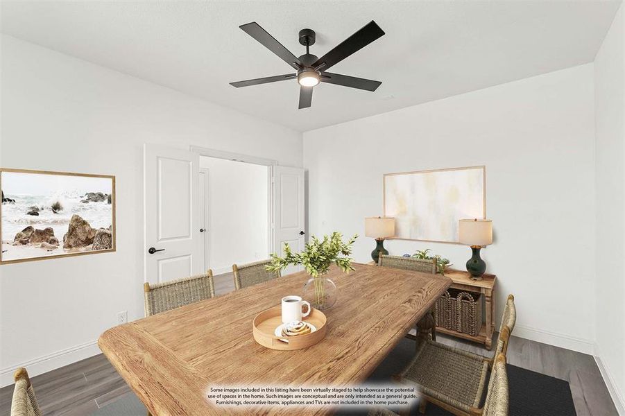 Furnished interior view inside a new home in Crystal Lake Estates, Red Oak (Image 11).