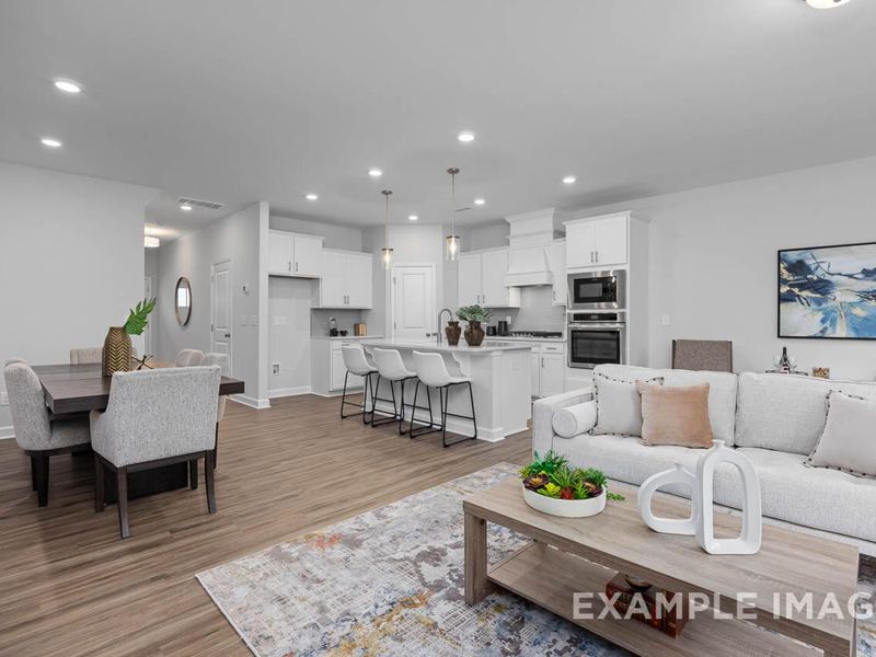 Furnished interior view inside a new home in Gregory Village Townhomes, Lillington (Image 9).