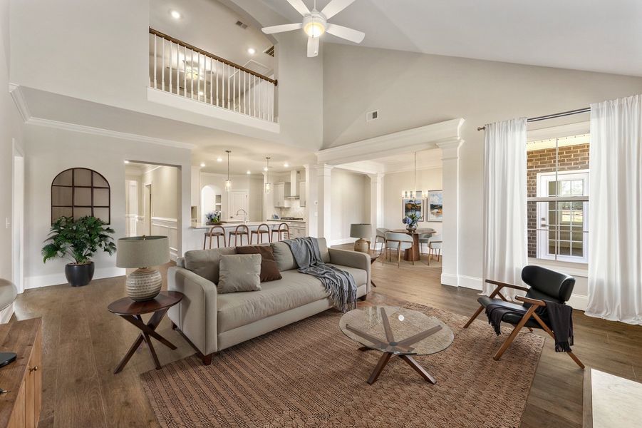 Representative furnished interior of a home built from the Byrnes II - Elite Collection by Mungo Homes in Suter Estates, Easley (Image 6).