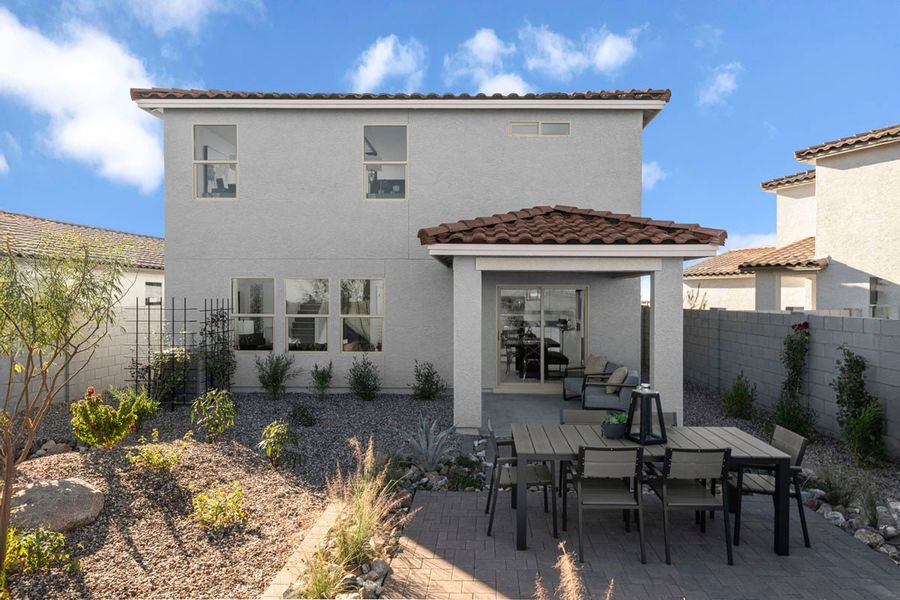 Representative exterior details of a home built from the 2063 Modeled by KB Home in Skyline Village Prelude, San Tan Valley (Image 3).