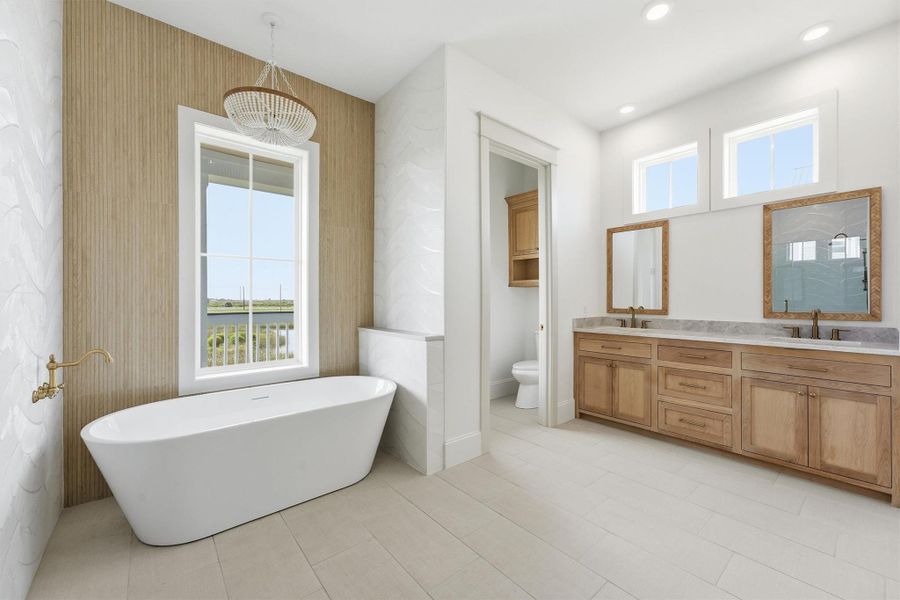 Furnished interior view inside a new home in , Galveston (Image 7). Furnished interior view inside a new home in , Galveston (Image 7).
