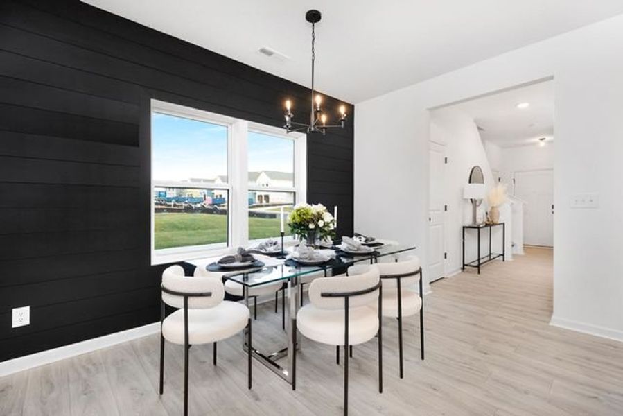 Representative furnished interior of a home built from the Seville II by True Homes in Colvin Park, Rock Hill (Image 9).