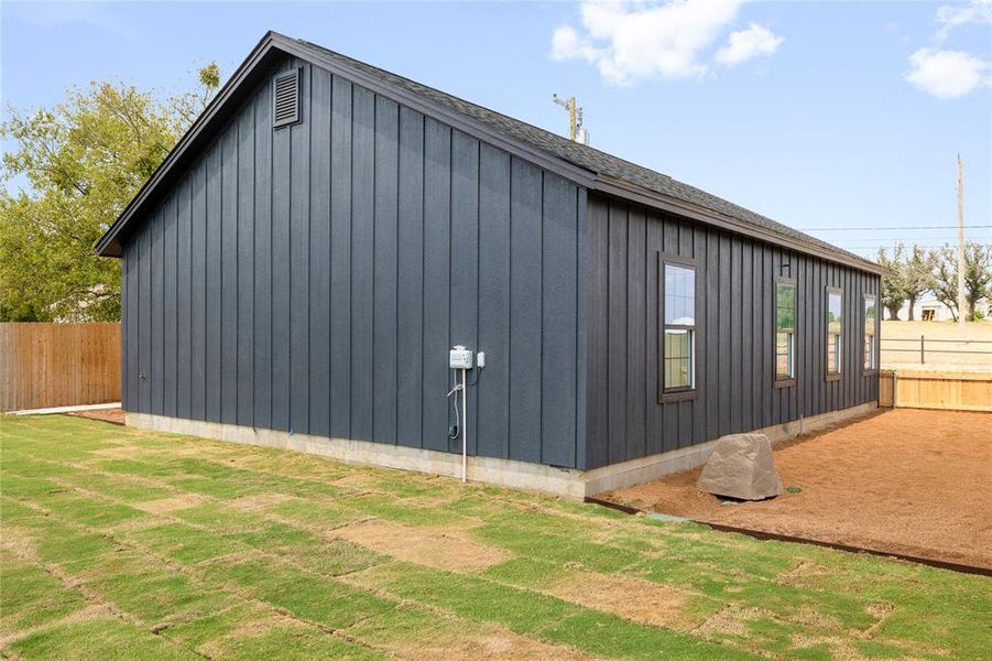 Exterior details and patio area of a home in , Comanche (Image 12). Exterior details and patio area of a home in , Comanche (Image 12).