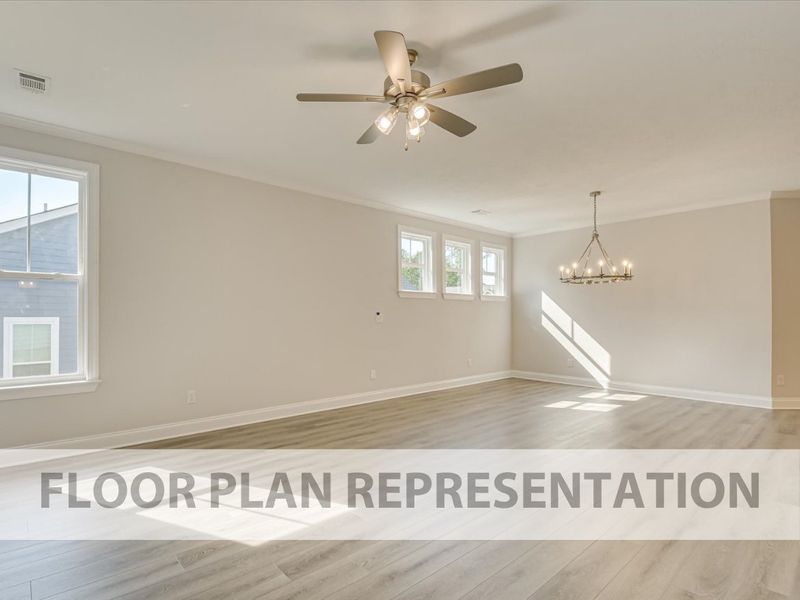 Spacious, unfurnished interior of a new home in Windsor, North Augusta (Image 8). Spacious, unfurnished interior of a new home in Windsor, North Augusta (Image 8).