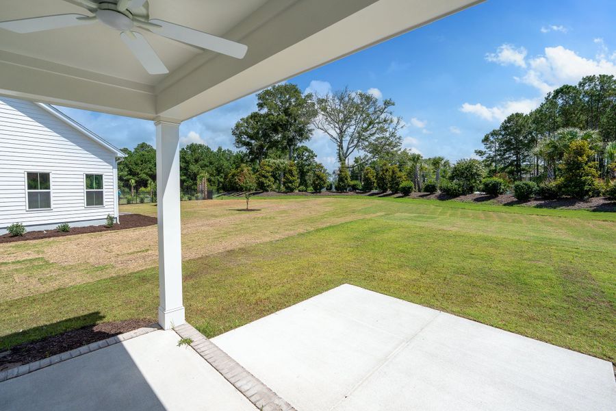 Representative exterior details of a home built from the Claremont by Bill Clark Homes in Sidbury Landing, Wilmington (Image 28).