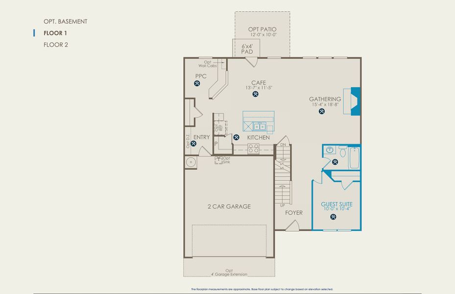 Mercer Floor Plan, Quick Move-In Home, Floor 1 Mercer Floor Plan, Quick Move-In Home, Floor 1