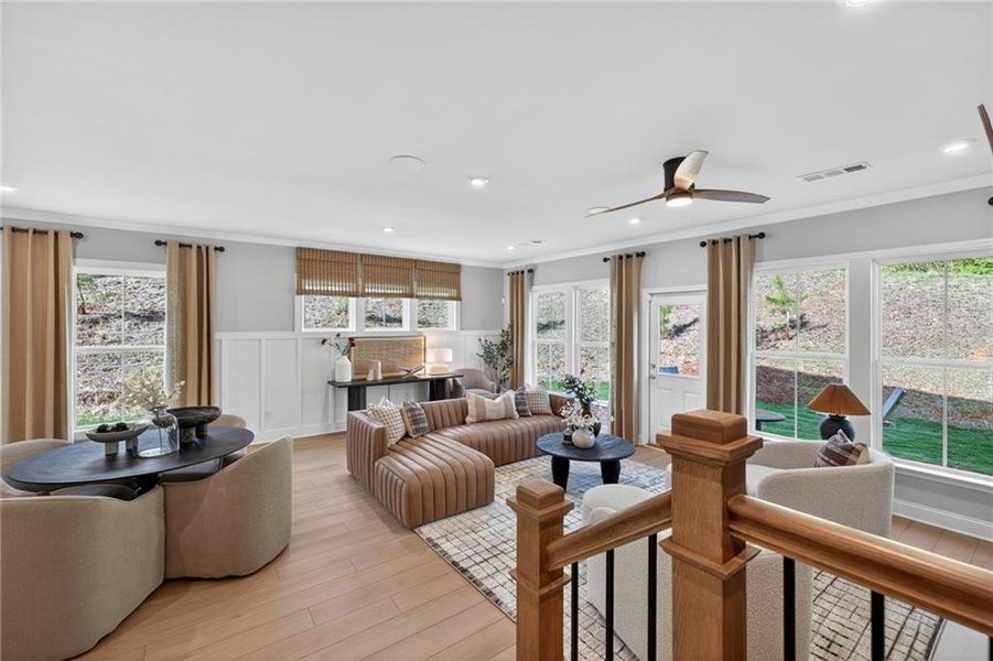 Furnished interior view inside a new home in Ansley Towns, Cumming (Image 43).