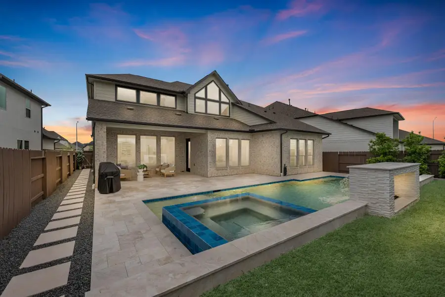 Twilight - sneak peek of backyard.