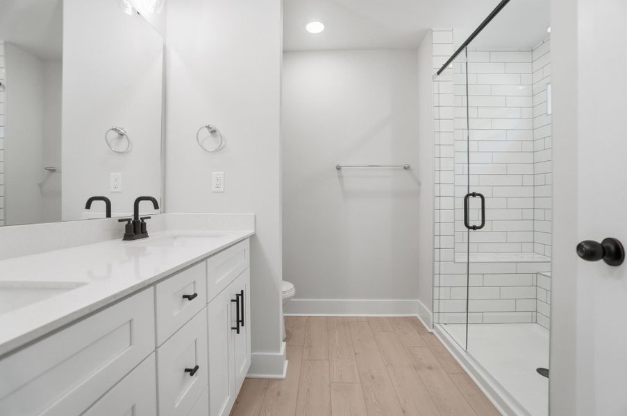 Furnished interior view inside a new home in Blythe Mill Townhomes, Waxhaw (Image 10).