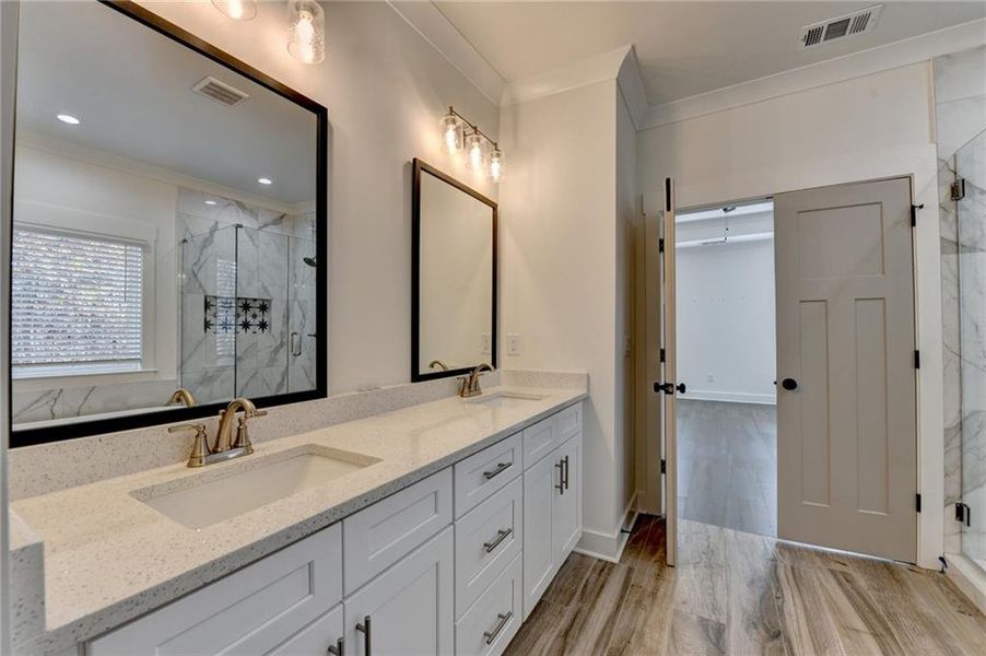 Furnished interior view inside a new home in , Buford (Image 5).