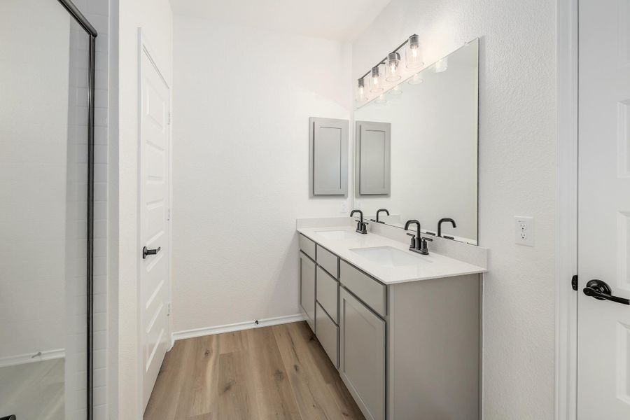 Furnished interior view inside a new home in River Bluff, Leander (Image 8).