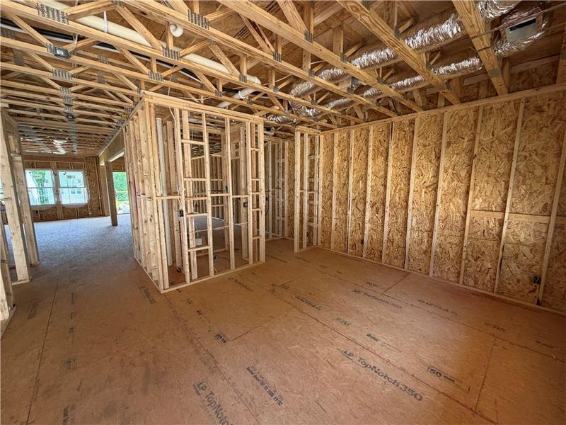 In-progress construction of a new home in Arbors at Richland Creek, Buford, GA (Image 48). In-progress construction of a new home in Arbors at Richland Creek, Buford, GA (Image 48).