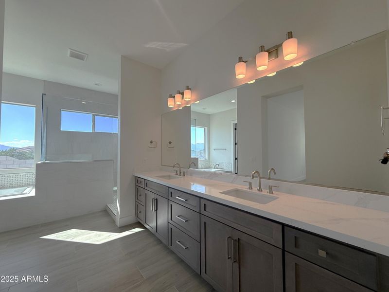 Primary bathroom double sinks Primary bathroom double sinks