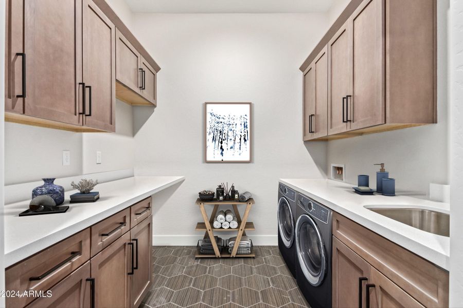 Laundry Room Staged