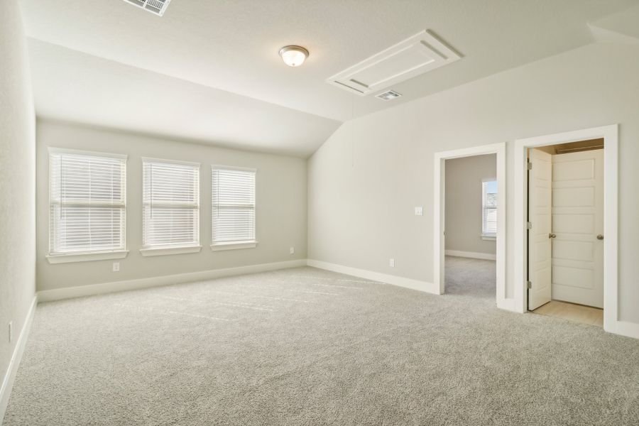 Second floor landing in the Cedar floorplan at a Meritage Homes community.