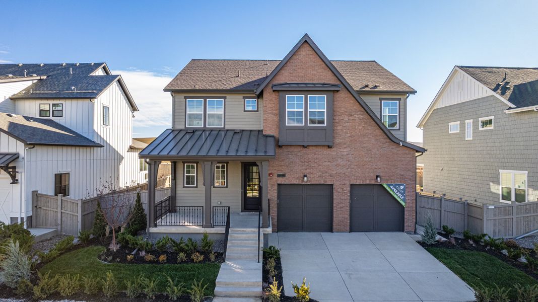 Front exterior of a new home in Westerly, Erie, CO, highlighting curb appeal (Image 1). Front exterior of a new home in Westerly, Erie, CO, highlighting curb appeal (Image 1).