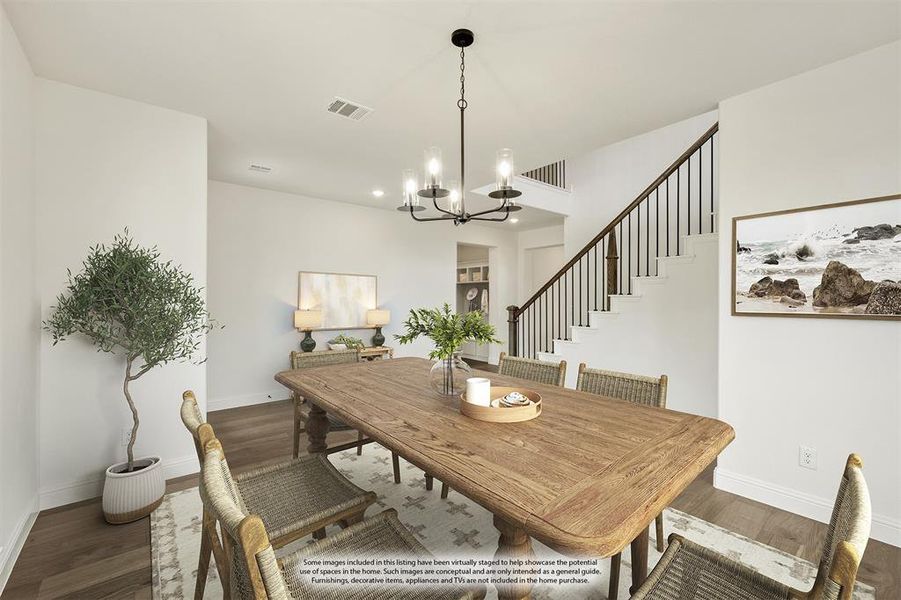 Furnished interior view inside a new home in Painted Tree Woodland District 50, McKinney (Image 16). Furnished interior view inside a new home in Painted Tree Woodland District 50, McKinney (Image 16).