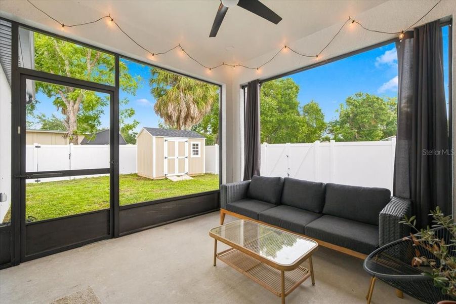 Exterior details and patio area of a home in , Tampa (Image 24). Exterior details and patio area of a home in , Tampa (Image 24).