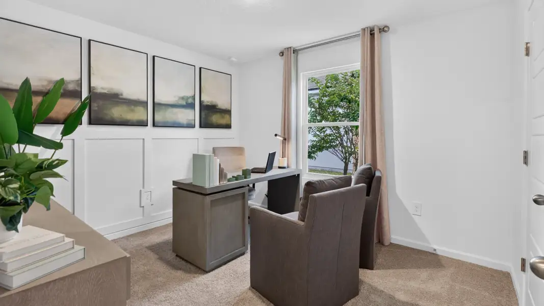 Furnished interior view inside a new home in Copes Landing, Jacksonville (Image 16).