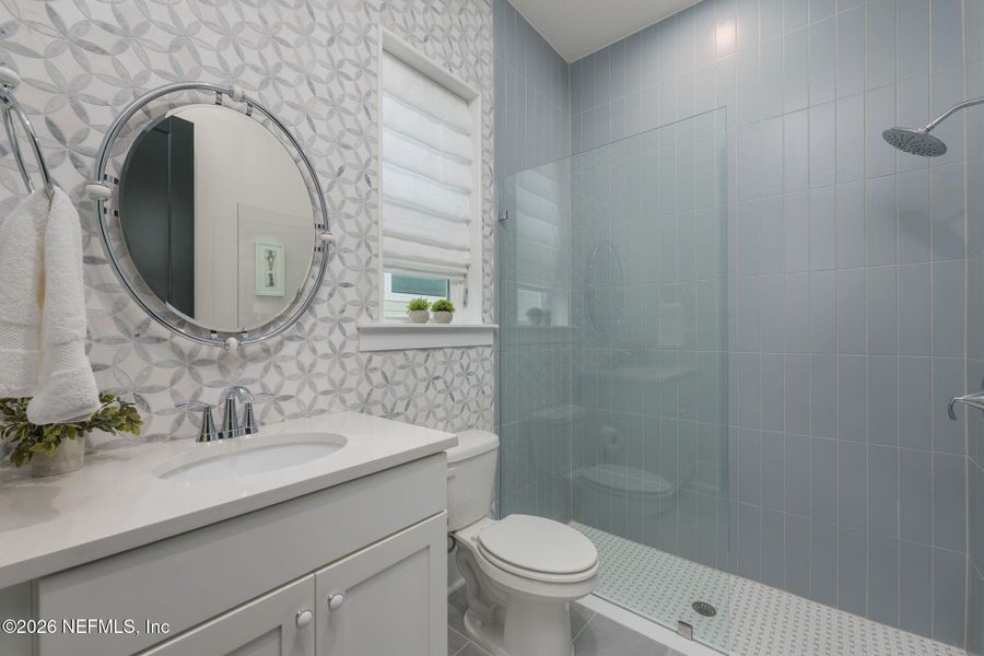 Furnished interior view inside a new home in Palm Crest at Seabrook, Ponte Vedra (Image 34). Furnished interior view inside a new home in Palm Crest at Seabrook, Ponte Vedra (Image 34).