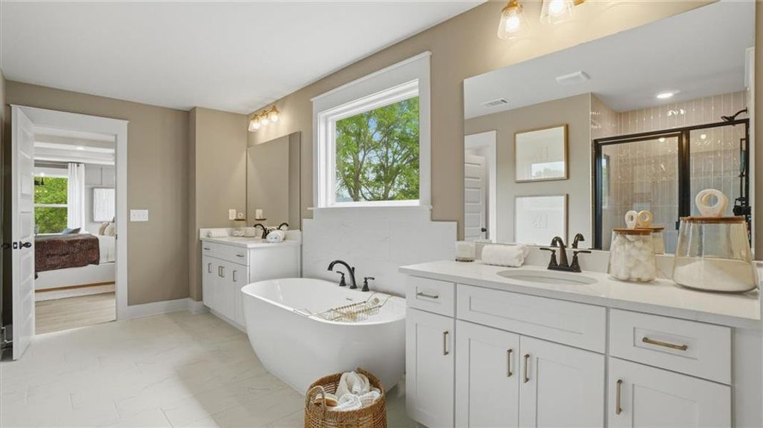 Furnished interior view inside a new home in Brighton, Locust Grove (Image 25).