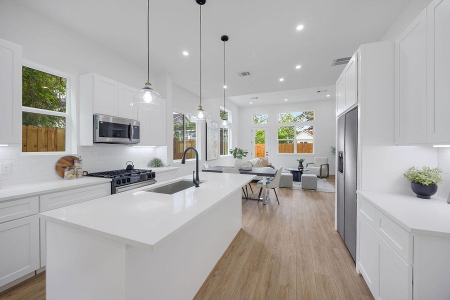 Furnished interior view inside a new home in , Houston (Image 27).
