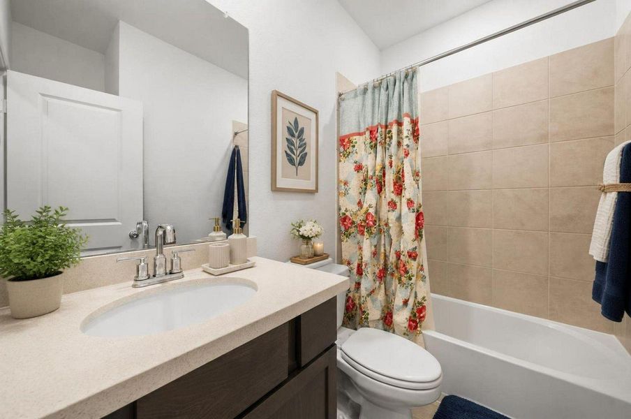 Bathroom. Virtually staged. Bathroom. Virtually staged.