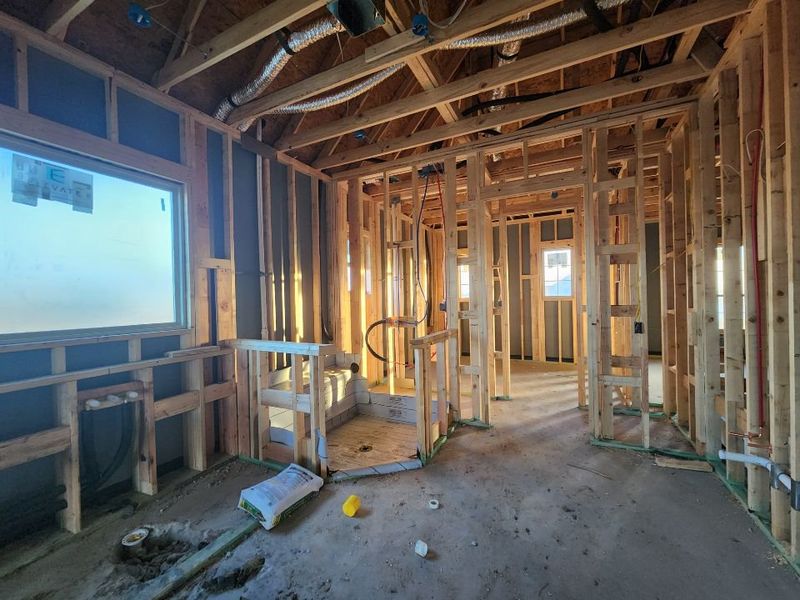 In-progress construction of a new home in Rocky Top, Krum, TX (Image 12).