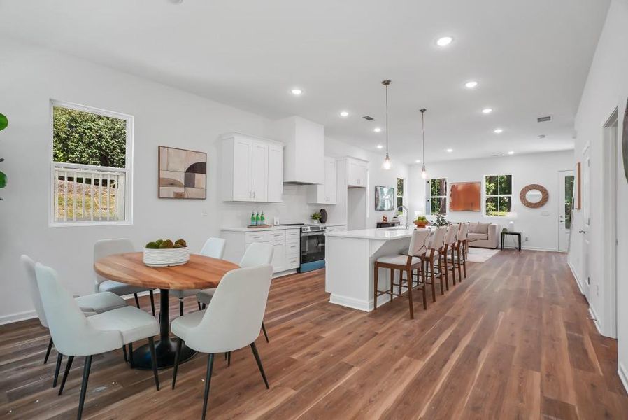 Furnished interior view inside a new home in , Atlanta (Image 9).